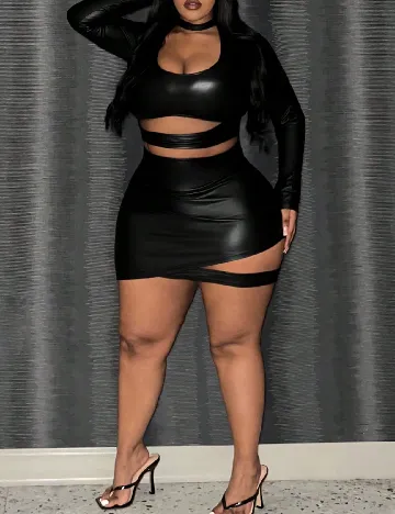 Rochie scurta SHEIN CURVE, negru