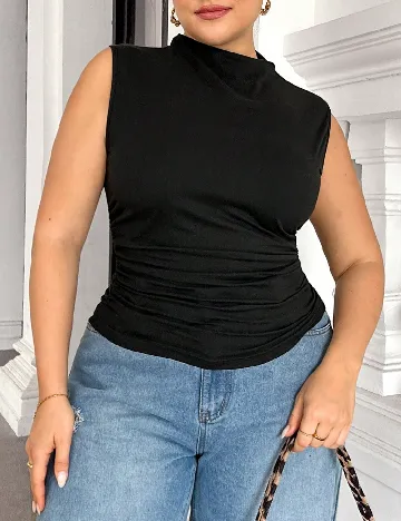 Set topuri 2 bucati SHEIN CURVE, negru/maro