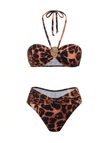Costum de baie SHEIN, animal print