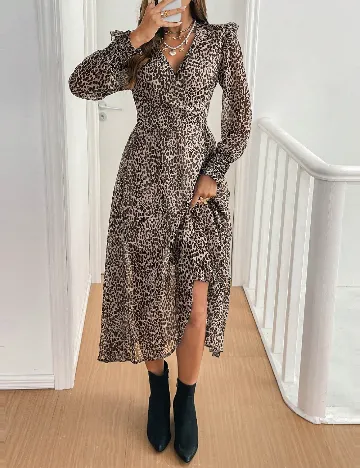Rochie lunga SHEIN, animal print