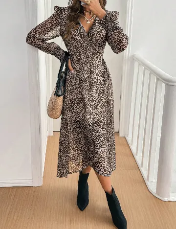 Rochie lunga SHEIN, animal print