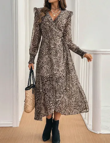 Rochie lunga SHEIN, animal print