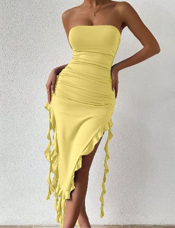 Rochie medie SHEIN, galben