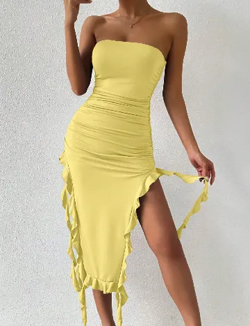 Rochie medie SHEIN, galben