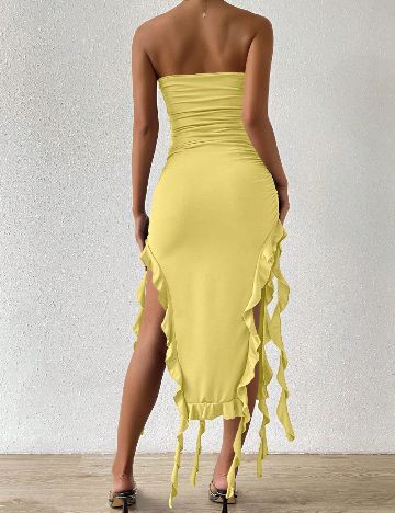 Rochie medie SHEIN, galben