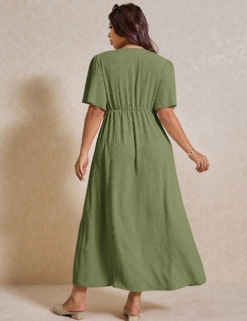 Rochie lunga SHEIN CURVE, verde