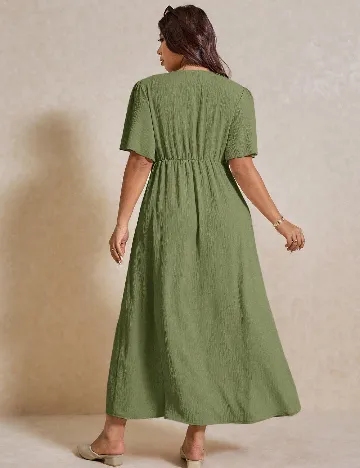 Rochie lunga SHEIN CURVE, verde