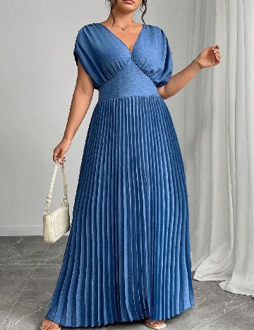 Rochie lunga SHEIN CURVE, albastru