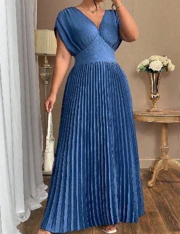 Rochie lunga SHEIN CURVE, albastru