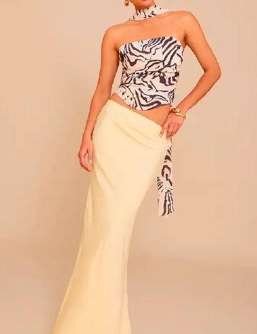 Top PrettyLittleThing, crem