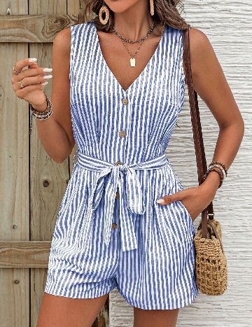 Salopeta SHEIN, albastru