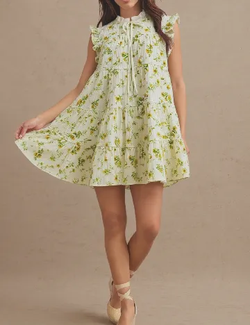 Rochie scurta SHEIN, floral print