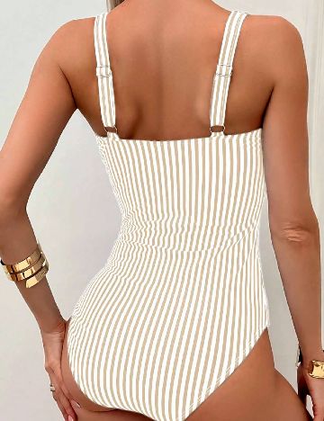 Costum de baie SHEIN, crem