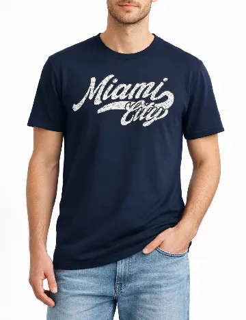 Tricou River Island, bleumarin