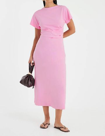 Rochie medie River Island, roz