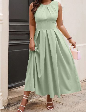 Rochie lunga SHEIN CURVE, verde