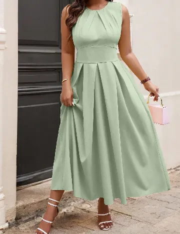 Rochie lunga SHEIN CURVE, verde