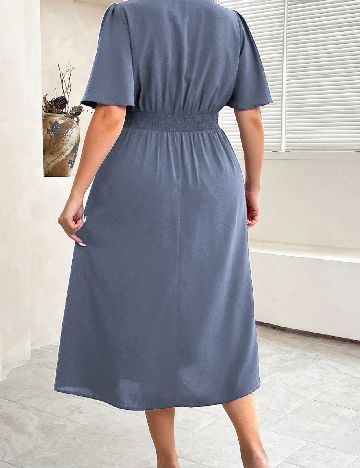 Rochie medie SHEIN CURVE, albastru