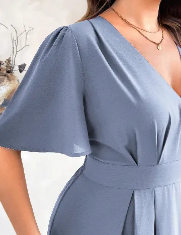 Rochie medie SHEIN CURVE, albastru