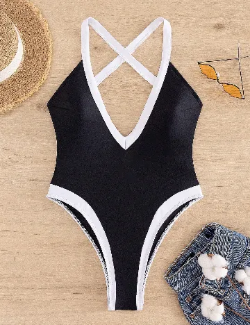 Costum de baie SHEIN, negru