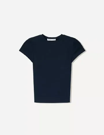 Top Bershka, bleumarin inchis