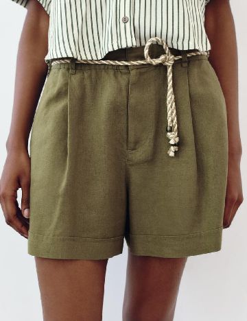 Pantaloni scurti Zara, verde