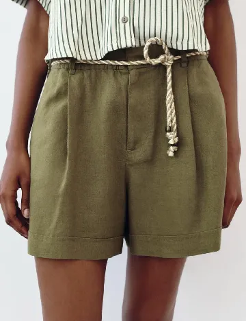 Pantaloni scurti Zara, verde