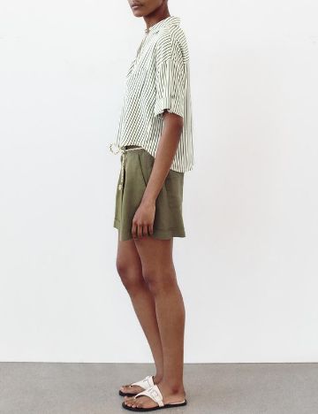 Pantaloni scurti Zara, verde