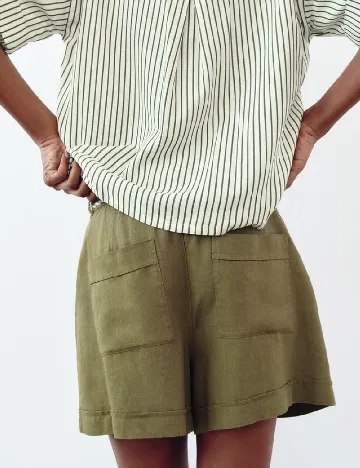 Pantaloni scurti Zara, verde