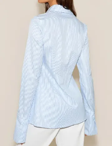 Camasa PrettyLittleThing, bleu