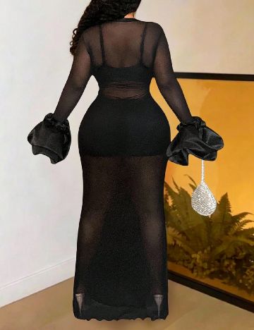 Rochie lunga SHEIN CURVE, negru