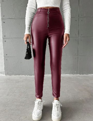 Pantaloni SHEIN, pruna