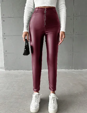 Pantaloni SHEIN, pruna