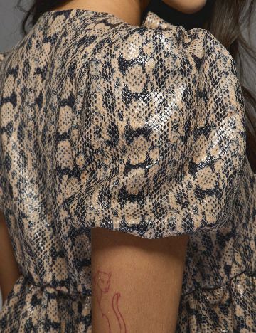 Bluza Missguided, imprimeu sarpe