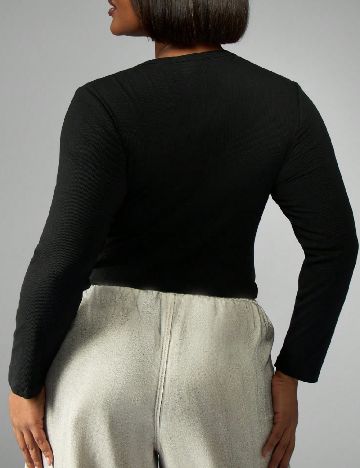 Bluza MISSGUIDED Plus Size, negru