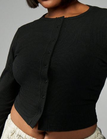 Bluza MISSGUIDED Plus Size, negru