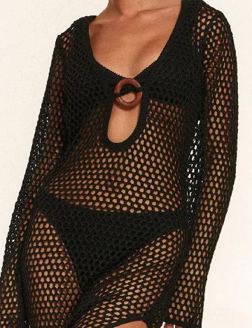 Rochie de plaja PrettyLittleThing, negru