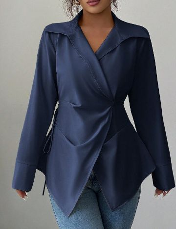 Camasa SHEIN, bleumarin