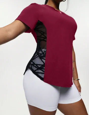 Tricou SHEIN CURVE, visiniu