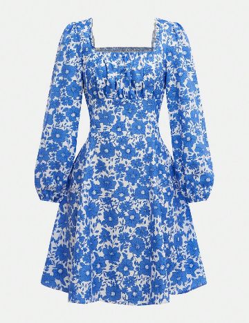 Rochie Shein Kids, albastru/alb