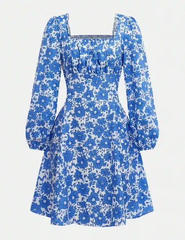 Rochie Shein Kids, albastru/alb