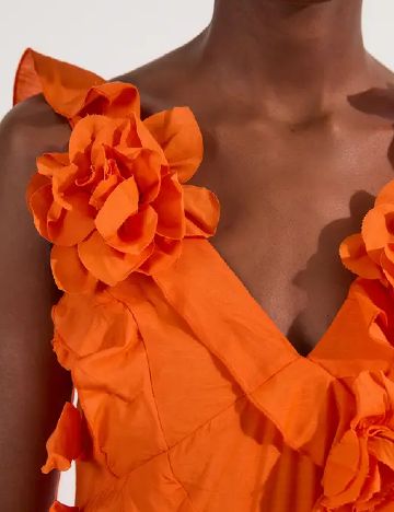 Rochie lunga Karen Millen, portocaliu