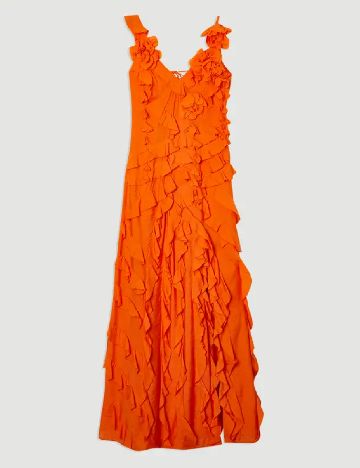 Rochie lunga Karen Millen, portocaliu