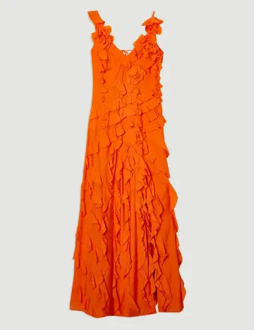 Rochie lunga Karen Millen, portocaliu