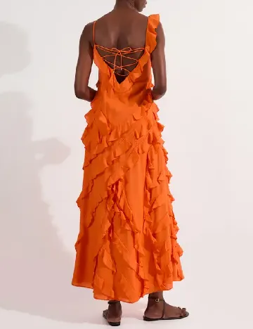 Rochie lunga Karen Millen, portocaliu