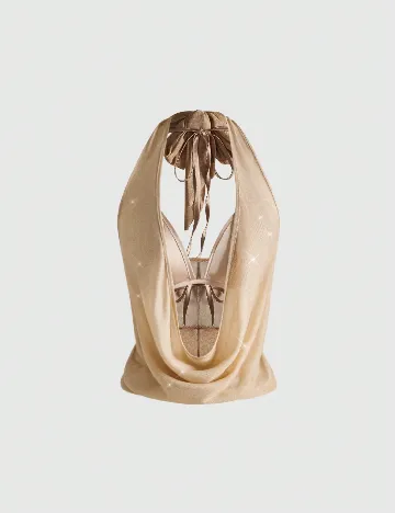 Set top si sutien Romwe, maro