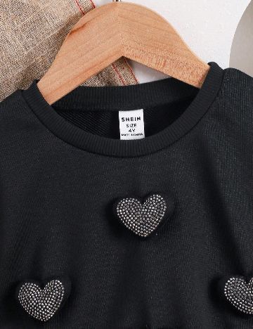 Compleu Shein Kids, negru/gri