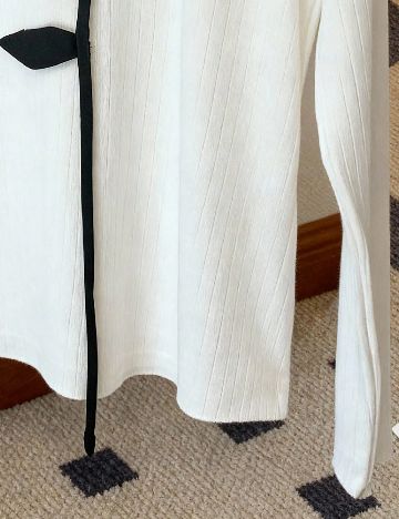 Bluza SHEIN, alb/negru