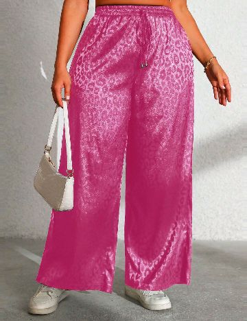 Pantaloni SHEIN CURVE, roz