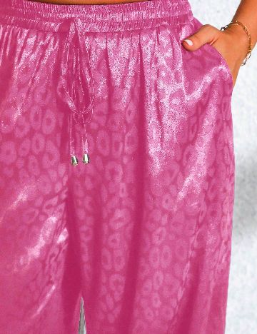 Pantaloni SHEIN CURVE, roz